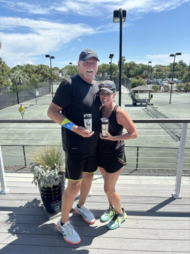 Mixed team winners at Wild Dunes tennis tournament.